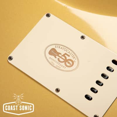 2004 Fender 50th Anniversary Classic 50's Stratocaster Aztec Gold image 11