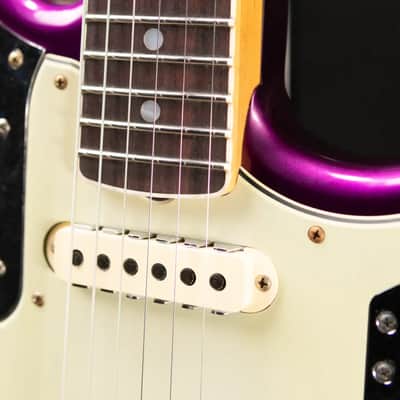 Fender Custom Shop 1965 Jaguar Heavy Relic Electric Guitar - Faded Purple Metallic with Hardshell Case image 13
