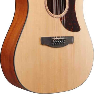 Ibanez AAD1012E-OPN Advanced Acoustic AAD Acoustic Guitar 12-String - Open Pore Natural image 5