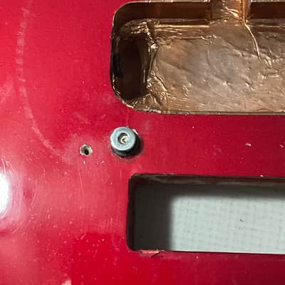 1983-84 Japan ESP Kramer Pacer Deluxe Globe Series Candy Apple Red Semi Loaded Guitar Body Floyd Ready image 14