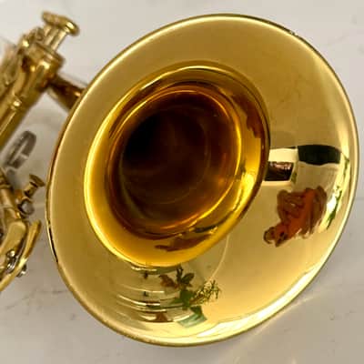 King Tempo II 603 Student/Intermediate Bb Cornet w/original case. - Lacquered Brass image 9