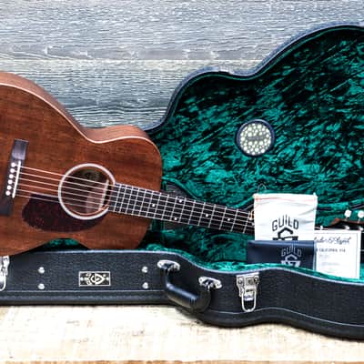 Guild M-20 Natural African Mahogany Guild USA Concert Acoustic Guitar w/Case image 11
