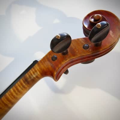 Lamy JTL French Violin 4/4 Antonio Stradivarius Model Circa-1930s-1940s-Reddish Varnish image 13