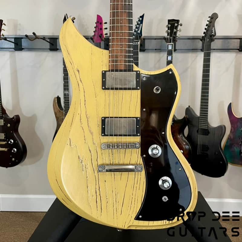 Dunable USA Custom Shop Yeti Electric Guitar w/ Case-Cream w/ Pore Fill image 1