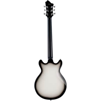 Hagstrom Megin Grey Burst Electric Guitar with Hard Case image 6
