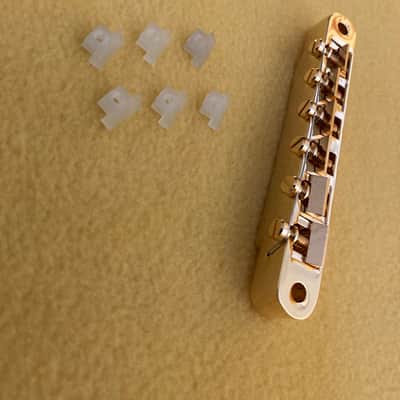 Gibson PBBR-020 ABR-1 “Wired” Tune-O-Matic Bridge 24K Gold plated with Brass and Nylon Saddles.- 2025 image 4