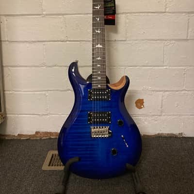 PRS SE Custom 24  in Faded Blue Burst W/PRS Gigbag #6430 image 1