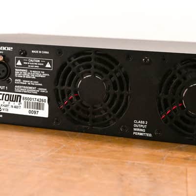 Crown XLS 802 2-Channel Power Amplifier CG010TH image 8