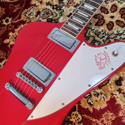 *RARE* 1989 Orville by Gibson FB Firebird Ferrari Red with Matching Headstock and Original Softcase, Japan MIJ image 4