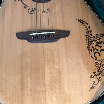 Luna Vicki Genfan Signature Acoustic-Electric Guitar 2010s - Natural image 2