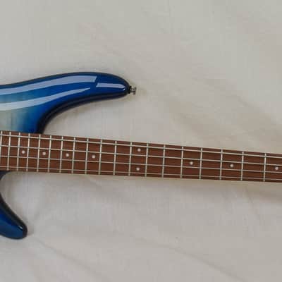 Ibanez SR400EQM - Stained Cosmic Blue Starburst image 6