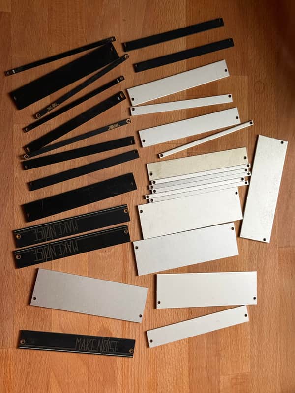 Doepfer & Make Noise Blank Panels - Lot - Silver & Black image 1