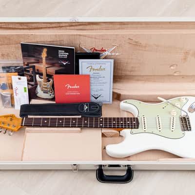 2023 Fender Custom Shop Limited Edition 1959 Special Stratocaster Journeyman Relic Olympic White w/ Case, CoA image 19