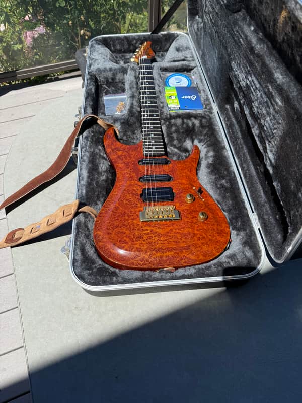Zion Classic Guitar - Heirloom Redwood Burl glossy image 1