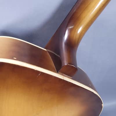 Silvertone Archtop Acoustic Guitar 1960s - Sunburst image 9