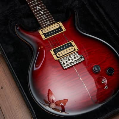 PRS Santana I - Scarlet Red Sunburst - Brazilian Rosewood Fretboard with Abalone Inlays - RARE Collector's Item image 2