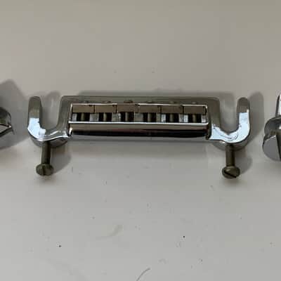 Leo Quan Badass Wraparound Guitar Bridge Wrap Around - Chrome image 1