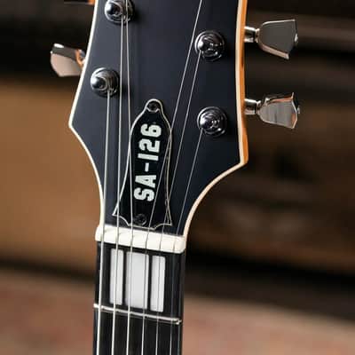 EVH Limited Edition SA-126 Special Semi-Hollow Electric Guitar - Satin Shell Pink with Ivory Case image 5