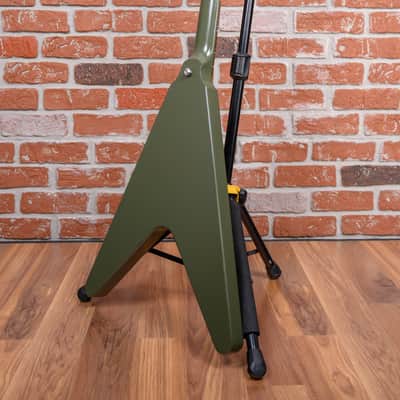Gibson Flying V Tribute Olive Drab 2021 w/OHSC image 8
