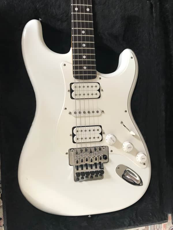 ESP Dave Murray Custom Strat 1988 - White image 1