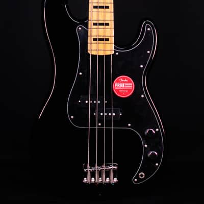 Squier Classic Vibe '70s Precision Bass, Maple FB, Black image 1
