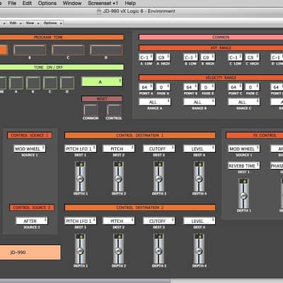 Virtual JD-990 editor / programmer - Roland JD-990 - LOGIC v4 - 7 / vX 10.33+ ONLY image 6
