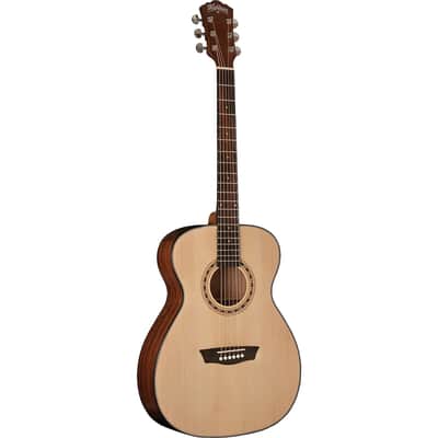 Washburn AF5K Apprentice Series Folk Body Spruce Top Mahogany Neck 6-String Acoustic Guitar w/Hard Case image 3