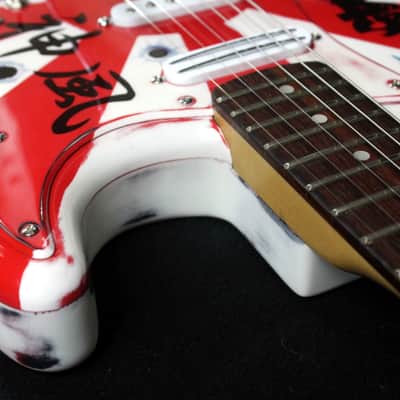 Custom Painted and Upgraded (Aged and Worn) Fender Squier CXS Strat With Matching Headstock and Pickguard image 16