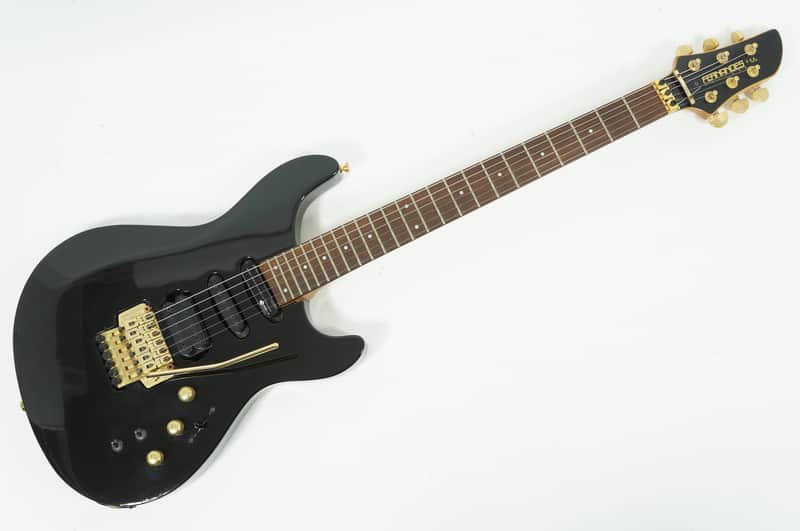 Fernandes APG-85S FULL MODE SUSTAINER Mahogany Black Gold FRT | Reverb