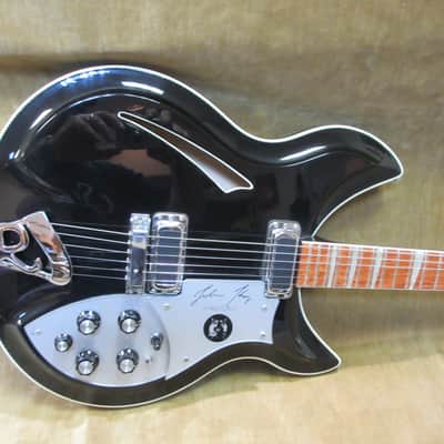 1989 Rickenbacker John Kay Signature Jet Glo/Black 1 of 250 Rare Guitar Mint Shape W/ OHSC Free US Shipping! image 6