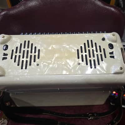 Scandalli 41 Key Blue Pearl Tone Model 409\29 Accordian & Case image 6