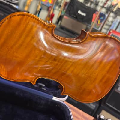 Samuel Eastman VL 100 1/4 Violin Crack Repaired By Brann Guitar Works image 5