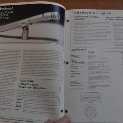 Shure Microphones and Circuitry Products vintage catalog booklet brochure. 1982 image 8