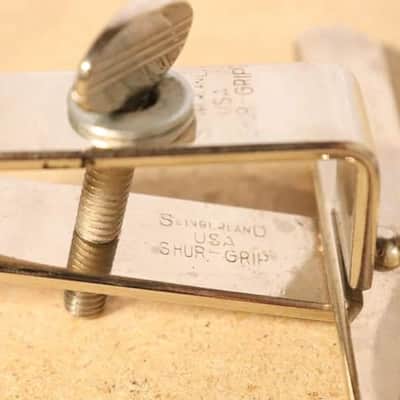 Slingerland Shur Grip Tempo Block Mount Nickel Vintage 1930's image 4