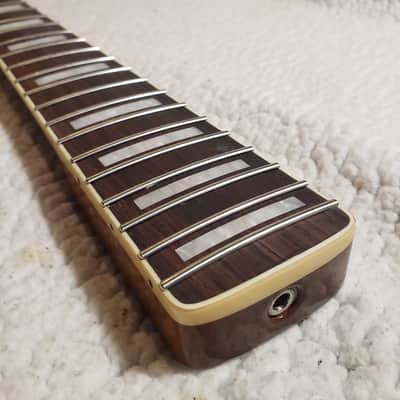 Unbelievable USA bound,Roasted ( 5A +) flame maple neck.Hidden fret tangs.Rounded edges", Made for a Jazzmaster , Tele or Strat  body # PJM-5A -You never felt frets like this. image 4