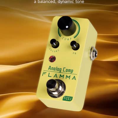 FLAMMA FC21 Compressor Pedal Electric Guitar Effects Pedal Classic Optical Compressing Effect True Bypass image 2