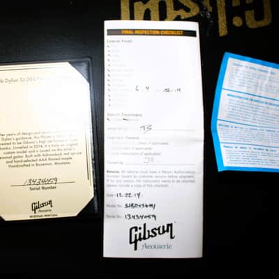 2014 Gibson Bob Dylan Player's Edition J-200 Rare image 18