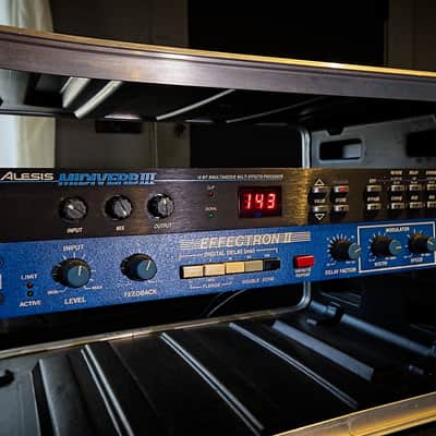 Alesis Midiverb 3-Deltalab Effectron 2-SKB 8U Rack image 3
