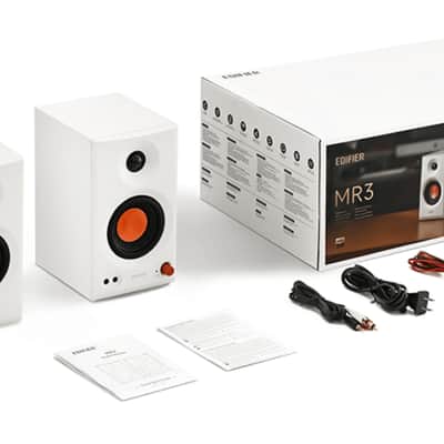 Audio-Technica AT-LP3XBT-White Automatic Belt Drive Turntable Package with Edifier MR3 Bluetooth image 11