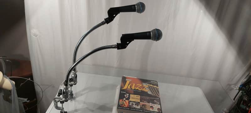 Shure / Testrite , Pro Clamp / Gooseneck Microphone Holder TestRite 1963 - 1965 - matte / chrome image 1