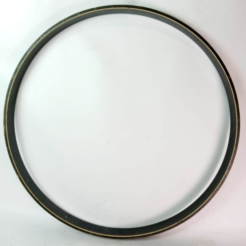 Heavy Duty 24" x2"Deep x5/16"Thick Bass Drum Wood Hoop/Rim Vintage Black Paint image 1