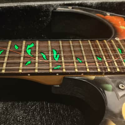 Ibanez JEM77-FP Steve Vai Signature 1988 - 2004 - Black Floral Pattern image 15