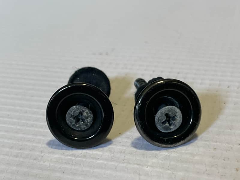 2000's Japan Jackson Dinky Guitar Factory Black Oversize Strap Buttons image 1
