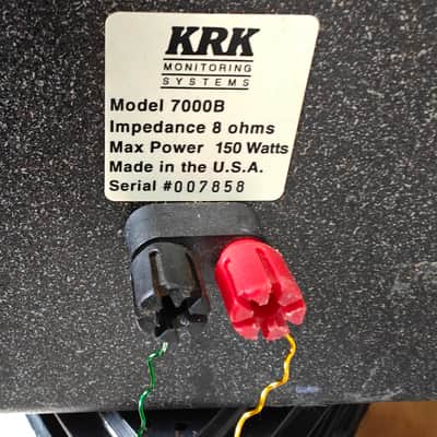 KRK 7000B passive studio monitor speakers image 6