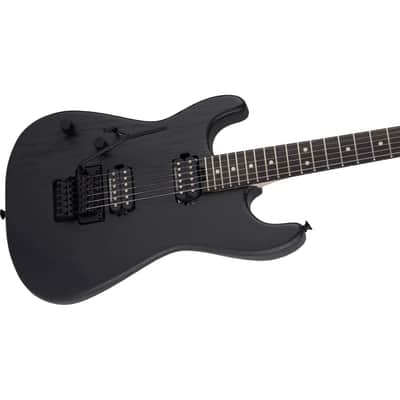 Charvel Pro-Mod San Dimas Style 1 HH FR Sassafras Left-handed Electric Guitar - Satin Black (B-Stock) image 5