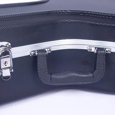 Crossrock ABS Molded Hard Case for 5-Strings Resonator, Gibson Tenor Banjo, Backpack Style, Black image 5