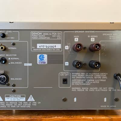 Denon POA-S10 Mono Block Power Amplifiers. Extremely Rare Audiophile Grade Amps. image 5