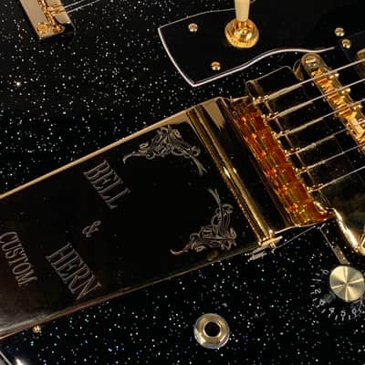 Bell & Hern  Custom Doubleneck 6/12 2019 Black Galaxy Sparkle image 12
