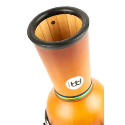 Meinl DJW3GAB-M 12" Floatune Series Gold Amber Sunburst Wood Djembe image 4