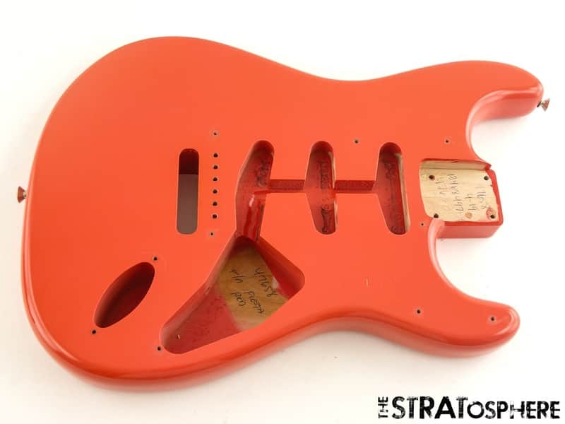 Fender USA Custom Shop Vintage Custom 59 Strat TCP BODY Faded Aged Fiesta Red image 1